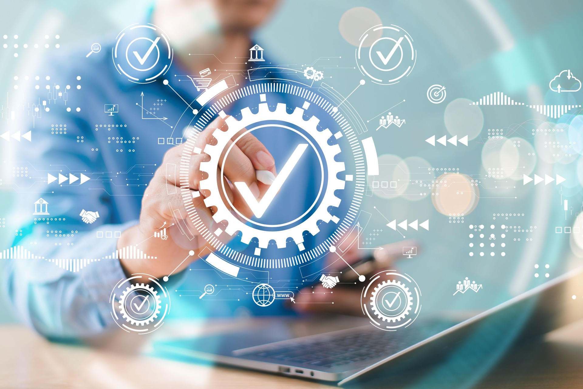 Best service Quality control assurance, Guarantee, Standard, ISO certification and proposal system concept. Value satisfaction certificate, service experience corporate, quality products marketing
